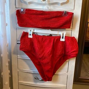 Missguided red bikini